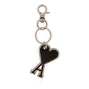 Ami Paris Nyckelring med charm Gray, Unisex