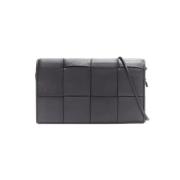 Bottega Veneta Vintage Pre-owned Laeder axelremsvskor Black, Dam