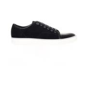 Lanvin Dbb1 Sneakers i mocka och lack Black, Herr