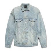 Balenciaga Jeansjacka med vintage effekt Blue, Herr