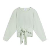 Axel Arigato Draperad Knut-Front Sweatshirt Green, Dam