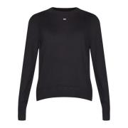 Tommy Jeans Round-neck Knitwear Black, Dam