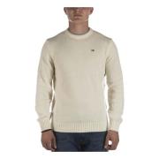 Napapijri Round-neck Knitwear Beige, Herr