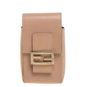 Fendi Vintage Pre-owned Laeder hem-och-kontorstillbehr Beige, Dam