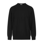 Fedeli Round-neck Knitwear Black, Herr