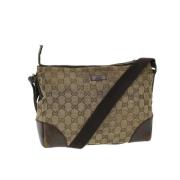 Gucci Vintage Pre-owned Canvas gucci-vskor Beige, Dam