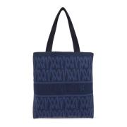 Moncler Shopper väska med monogram Blue, Unisex