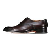 Santoni Läder snörskor Brown, Herr