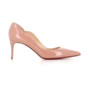 Christian Louboutin Nude Lackläder Klackar Pink, Dam