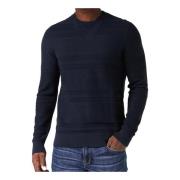 Armani Exchange Round-neck Knitwear Blue, Herr