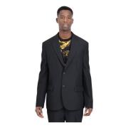 Versace Jeans Couture Svart Barock Blazer Black, Herr