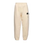 Palm Angels Sweatpants med logotyp Yellow, Herr