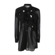 Comme des Garçons Svart Knut Skjorta Black, Dam