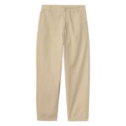 Carhartt Wip Straight Trousers Beige, Herr