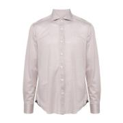 Corneliani Casual Shirts Beige, Herr