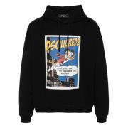 Dsquared2 Hoodies Black, Herr