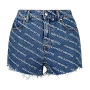 Alexander Wang Denim Shorts Blue, Dam