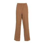 Aspesi Wide Trousers Brown, Herr