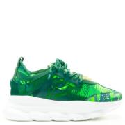 Versace Pre-owned Pre-owned Laeder sneakers Green, Dam