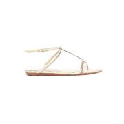 Jimmy Choo Pre-owned Pre-owned Laeder sandaler Beige, Dam