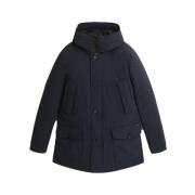 Woolrich Navy Blue Arctic Stretch Parka Blue, Herr