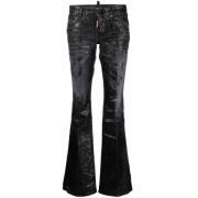 Dsquared2 Flared Jeans Black, Dam