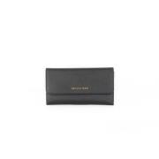 Michael Kors Jet Set Travel Läder Plånbok Clutch Black, Dam