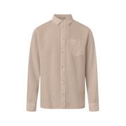 Knowledge Cotton Apparel Shirts Beige, Herr