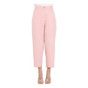 ViCOLO Dusty Pink Elastiska Midjbyxor Pink, Dam