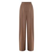 Kocca Wide Trousers Brown, Dam