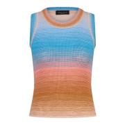 Roberto Collina Sleeveless Tops Multicolor, Dam