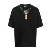 Marcelo Burlon Svart T-shirts och Polos Kollektion Black, Herr