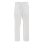 Aspesi Straight Trousers White, Herr