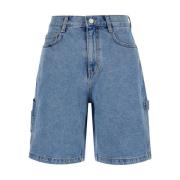 Dunst Denim Shorts Blue, Dam