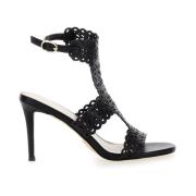 Twinset High Heel Sandals Black, Dam