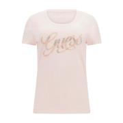 Guess T-shirt Pink, Dam