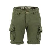 Alpha Industries Cargo Crew Shorts Mörk Oliv Green, Herr