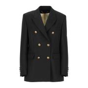 Golden Goose Double Breasted Blazer Black, Dam