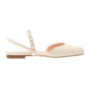 AGL Elegant Strass Slingback Skor Beige, Dam