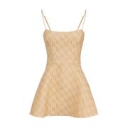 Elisabetta Franchi Elegant Klänning Beige, Dam