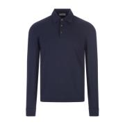 Fedeli Polo Shirts Blue, Herr