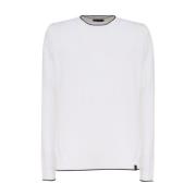 Fay Round-neck Knitwear White, Herr