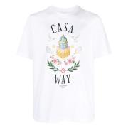 Casablanca Ekologisk bomull T-shirt White, Herr