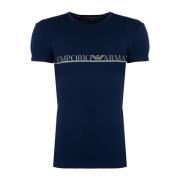 Emporio Armani T-Shirts Blue, Herr