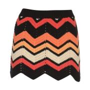 Alanui Chevron Sunset Orange Kjol Multicolor, Dam