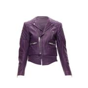 Balenciaga Vintage Pre-owned Laeder ytterklder Purple, Dam