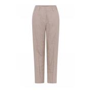 Gustav Straight Trousers Beige, Dam