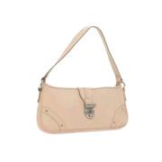 Burberry Vintage Pre-owned Laeder axelremsvskor Beige, Dam