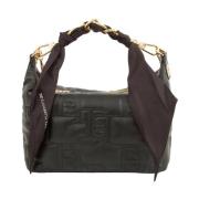 Elisabetta Franchi Lyxig Axelväska Borsa Black, Dam