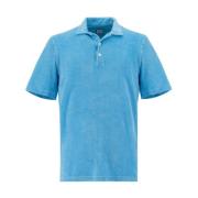 Fedeli Polo Shirts Blue, Herr